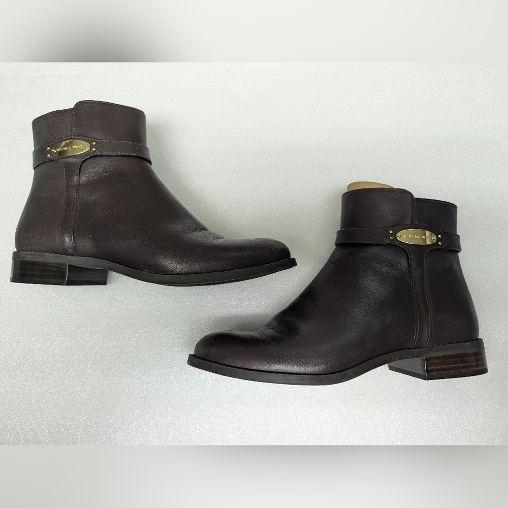 Michael Kors Finley Flat Bootie Brown size 7
